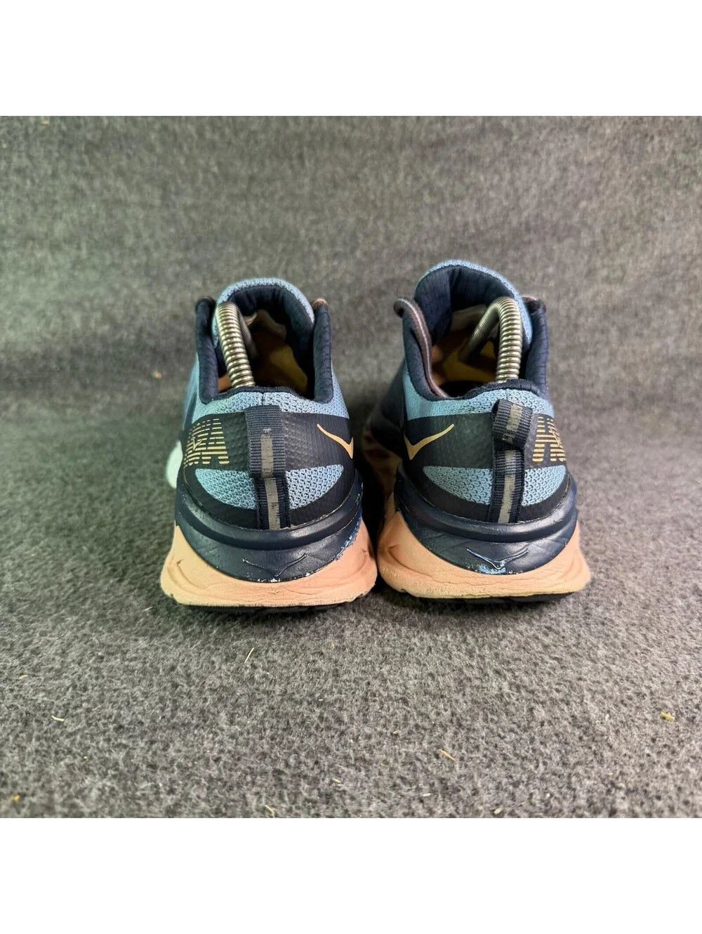 Hoka One One Arahi 3 Shoes Womens Size 8W Blue Peach Running Sneakers Athletic